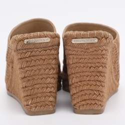 مملوكة مسبقًا Jimmy Choo Brown Suede Mules Size 38