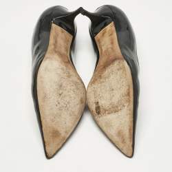 Pre Owned Jimmy Choo Black Patent Leather Romy Pumps Size 40