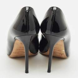 Pre Owned Jimmy Choo Black Patent Leather Abel Pumps Size 36.5