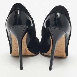 Pre Owned Jimmy Choo Black Suede Romy Pointed Toe Pumps Size 39