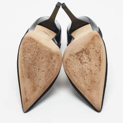 Pre Owned Jimmy Choo Black Suede Romy Pointed Toe Pumps Size 39