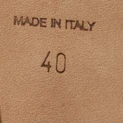 Pre Owned Jimmy Choo Tricolor Leather Love 100 Pointed Toe Pumps Size 40