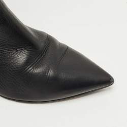 Pre Owned Jimmy Choo Black Leather Maxima Knee Boots Size 40