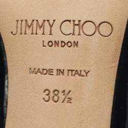 Pre Owned Jimmy Choo Black Patent Leather Romy Pumps Size 38.5