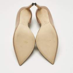 Pre Owned Jimmy Choo Beige Leather Sophia D'orsay Pumps