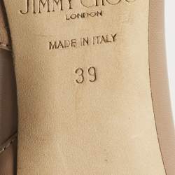 Pre Owned Jimmy Choo Beige Leather Sophia D'orsay Pumps