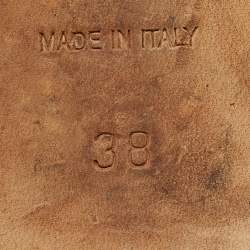 Pre Owned Jimmy Choo Red Suede Logo Slip On Loafers Size 38