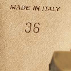 Pre Owned Jimmy Choo Multicolor Glitter and Leather Platform Ankle Strap Sandals Size 36