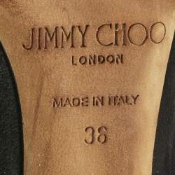 Pre Owned Jimmy Choo Black Suede Abel Pumps Size 36