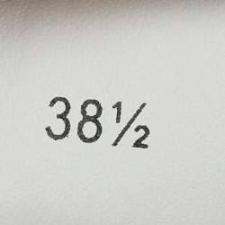 Pre Owned حذاء رياضي جيمي تشو مرتفع من أعلى جلد أبيض وسويدي مقاس 38.5