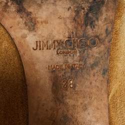 مملوكة مسبقًا Jimmy Choo Light Brown Suede Lily Knee Length Boots Size 38
