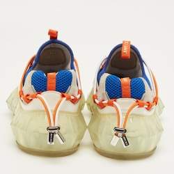 Pre Owned Jimmy Choo Multicolor Leather And Mesh Diamond Trail Sneakers Size 36.5 