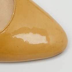 Pre Owned Jimmy Choo Beige Patent Leather Gilbert Pumps Size 39