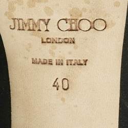 Pre Owned Jimmy Choo Black Suede Avenue Knee Length Boots Size 40