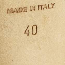 Pre Owned Jimmy Choo Gold Glitter Verity Peep Toe Slingback Pumps Size 40