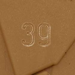 Pre Owned Jimmy Choo Pink Leather Crisscross Strap Cork  Wedge Sandals Size 39