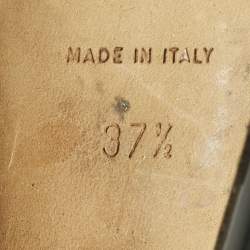 Pre Owned Jimmy Choo Black Suede Strappy Sandals Size 37.5