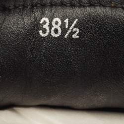 Pre Owned Jimmy Choo Hawaii Size 38.5 Brown Suede Stud Embellished Low Top Sneakers