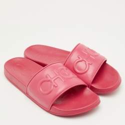 مملوكة مسبقًا Jimmy Choo Azari Size 43 Pink Leather Slide Sandals
