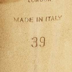 مملوكة مسبقًا Jimmy Choo Lana 120 Size 39 Gold Glitter T Strap Sandals