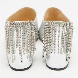 مملوكة مسبقًا حذاء ميول جيمي تشو بايا جلد فضي مقاس 38