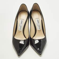 مملوكة مسبقًا Jimmy Choo Love Size 37 Black Patent Leather Pumps