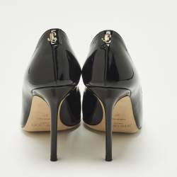مملوكة مسبقًا Jimmy Choo Love Size 37 Black Patent Leather Pumps