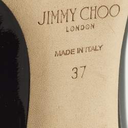 مملوكة مسبقًا Jimmy Choo Love Size 37 Black Patent Leather Pumps