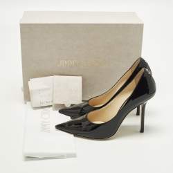 مملوكة مسبقًا Jimmy Choo Love Size 37 Black Patent Leather Pumps