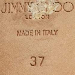 مملوكة مسبقًا Jimmy Choo Size 37 Purple Suede Penny Loafers