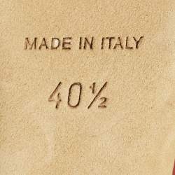 Pre Owned حذاء جيمي تشو جلد أحمر لامع مقدمة مفتوحة مقاس 39