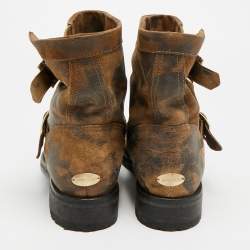 مملوكة مسبقًا Jimmy Choo Dover Size 41 Brown Suede Ankle Length Boots