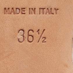 مملوكة مسبقًا Jimmy Choo Size 36.5 Beige Python Leather D'orsay Pumps