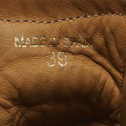 Pre Owned حذاء رياضى جيمى تشو كعب روكى بانما سويدى وجلد لامع أسود مقاس 39