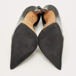 Pre Owned Jimmy Choo Romy Size 36 Black Patent Leather Pumps