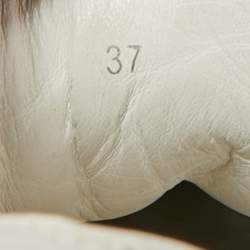 مملوكة مسبقًا Jimmy Choo Raine Size 37 Grey/Black Leather Low Top Sneakers