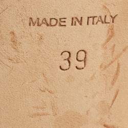 مملوكة مسبقًا حذاء كعب عالي جيمي تشو سايدا حرير بيج مزين بالكريستال حزام الكاحل مقاس 39