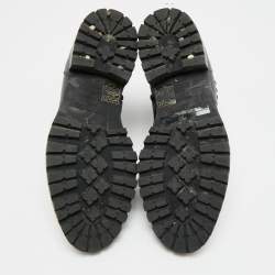 Pre Owned حذاء بوات طول الكاحل جيمي تشو نيمي رمادي خفيف مقاس 35.5