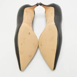 مملوكة مسبقًا Jimmy Choo Avril Size 35.5 Black Leather Pumps