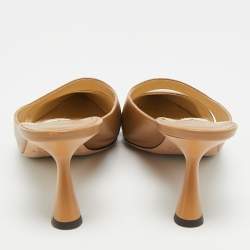 Pre Owned خُف جيمي تشو زاليا نابا جلد بني مقاس 39.5