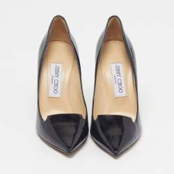 مملوكة مسبقًا Jimmy Choo Alia Size 36.5 Black Patent Leather Pumps