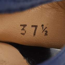 Pre Owned Jimmy Choo Lythe Size 37.5 Multicolor Leather and Suede Ankle Strap Sandals