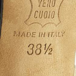 مملوكة مسبقًا Jimmy Choo Size 38.5 Black/Gold Python and Leather Platform Slingback Sandals 