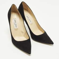 Pre Owned Jimmy Choo Abel Size 42 Black Suede Pumps
