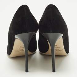Pre Owned Jimmy Choo Abel Size 42 Black Suede Pumps