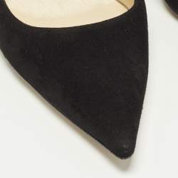 Pre Owned Jimmy Choo Abel Size 42 Black Suede Pumps