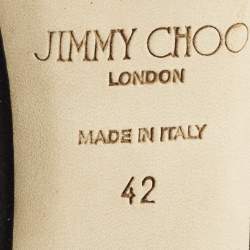 Pre Owned Jimmy Choo Abel Size 42 Black Suede Pumps