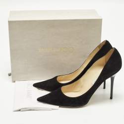 Pre Owned Jimmy Choo Abel Size 42 Black Suede Pumps