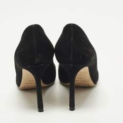 Pre Owned Jimmy Choo Romy Size 36.5 Black Suede Pumps