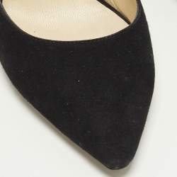 Pre Owned Jimmy Choo Romy Size 36.5 Black Suede Pumps